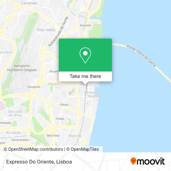 Expresso Do Oriente map