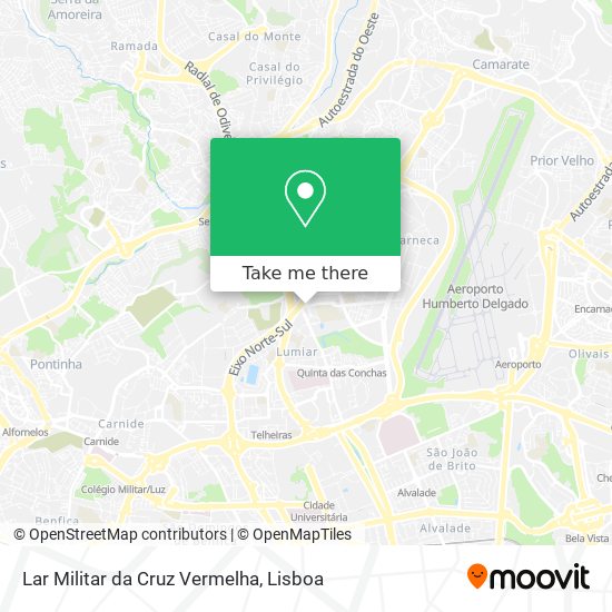 Lar Militar da Cruz Vermelha map