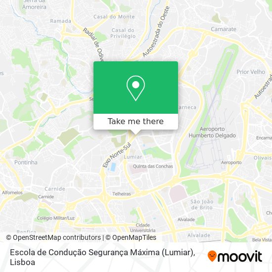 Escola de Condução Segurança Máxima (Lumiar) mapa