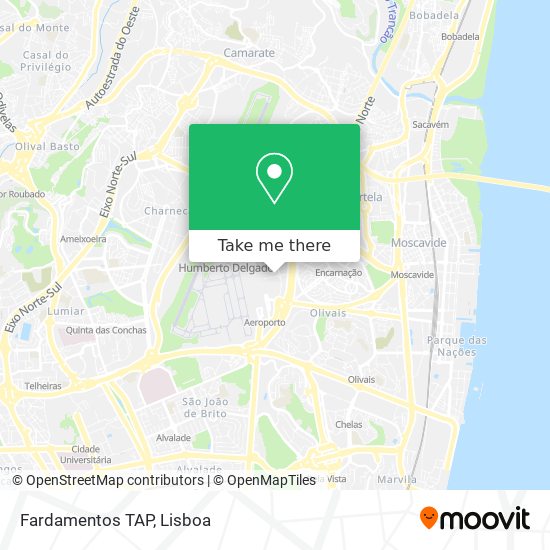 Fardamentos TAP mapa