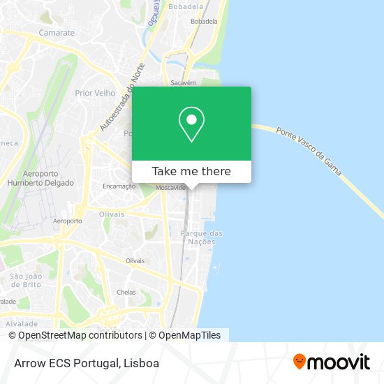 Arrow ECS Portugal mapa