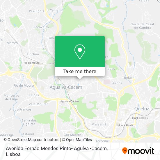 Avenida Fernão Mendes Pinto- Agulva -Cacém mapa