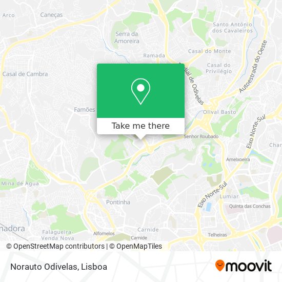 Norauto Odivelas map