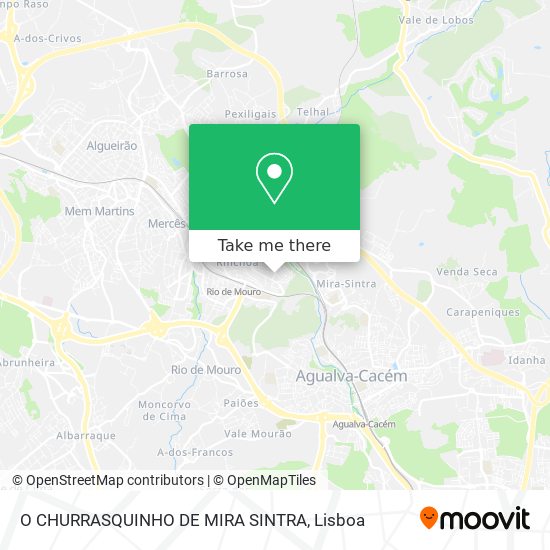 O CHURRASQUINHO DE MIRA SINTRA mapa