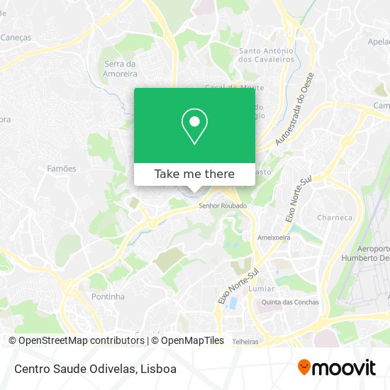 Centro Saude Odivelas map