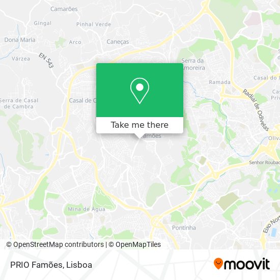 PRIO Famões mapa