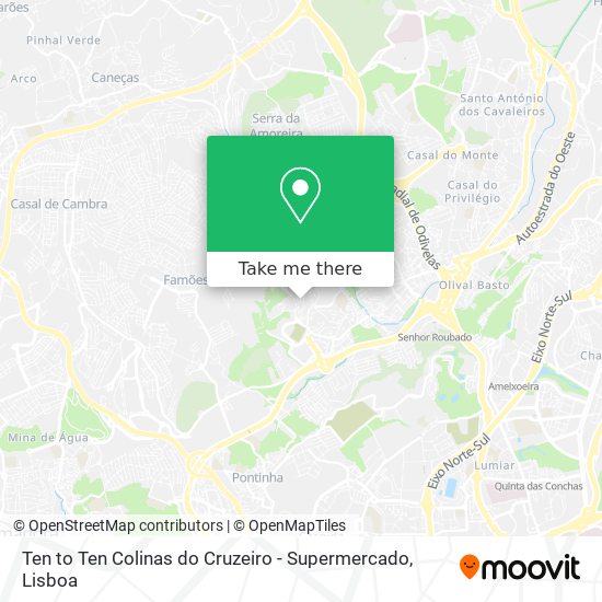 Ten to Ten Colinas do Cruzeiro - Supermercado map