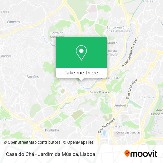 Casa do Chá - Jardim da Música map