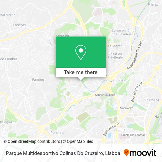 Parque Multidesportivo Colinas Do Cruzeiro mapa