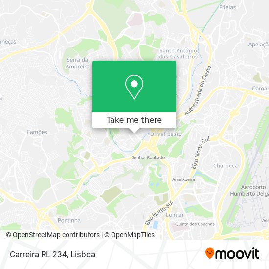 Carreira RL 234 mapa