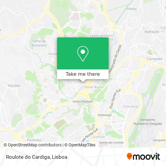 Roulote do Cardiga mapa