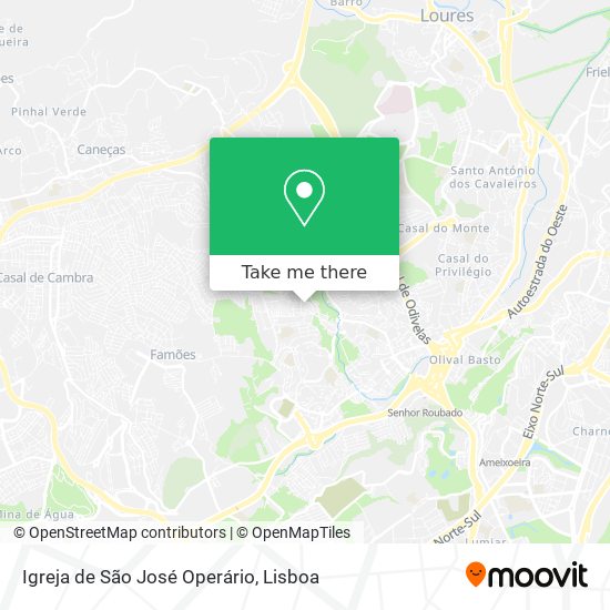 Igreja de São José Operário map