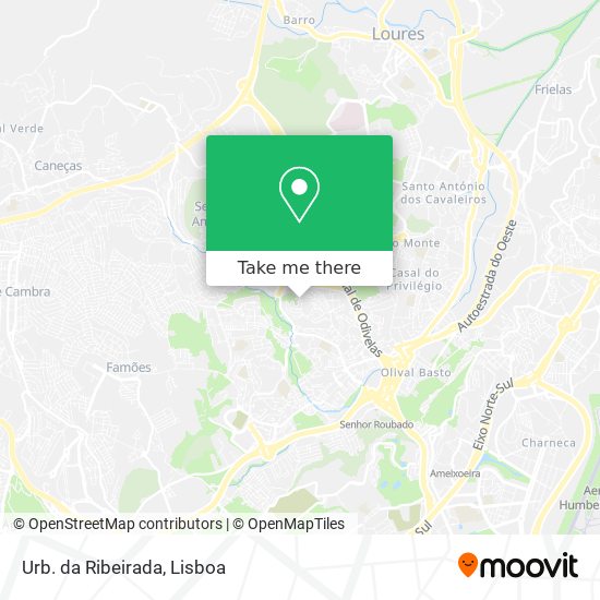 Urb. da Ribeirada map