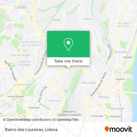 Bairro das Loureiras mapa
