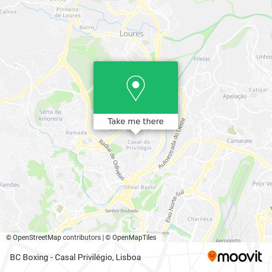 BC Boxing - Casal Privilégio map