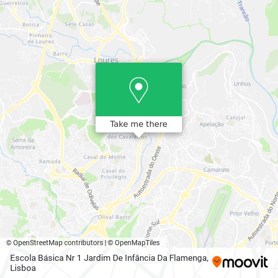 Escola Básica Nr 1 Jardim De Infância Da Flamenga map