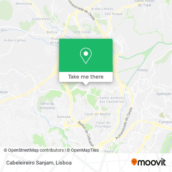 Cabeleireiro Sanjam mapa