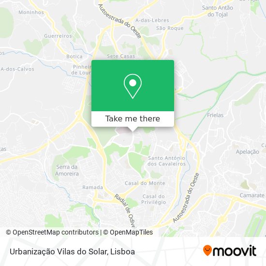 Urbanização Vilas do Solar map
