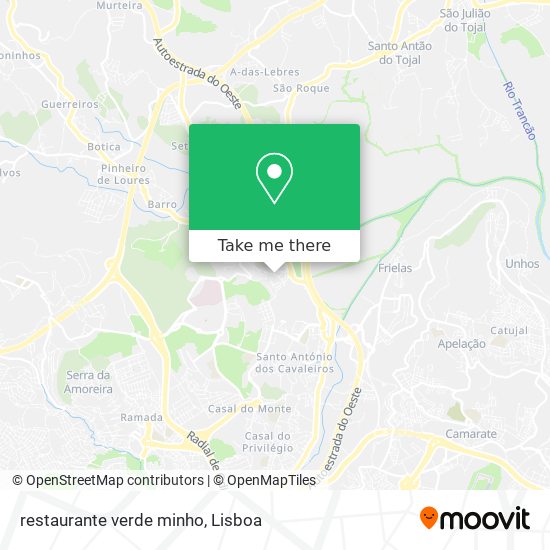 restaurante verde minho map