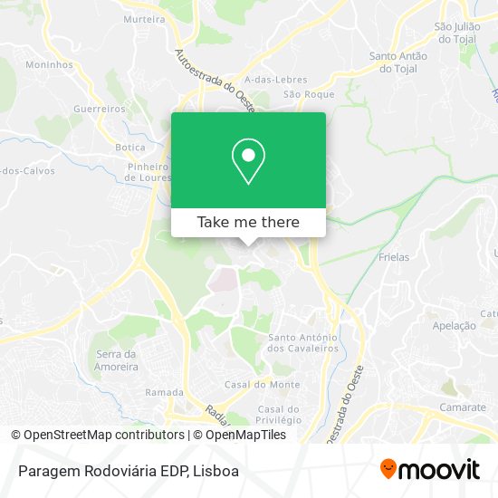 Paragem Rodoviária EDP map