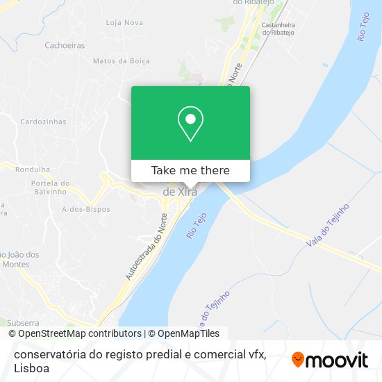conservatória do registo predial e comercial vfx mapa