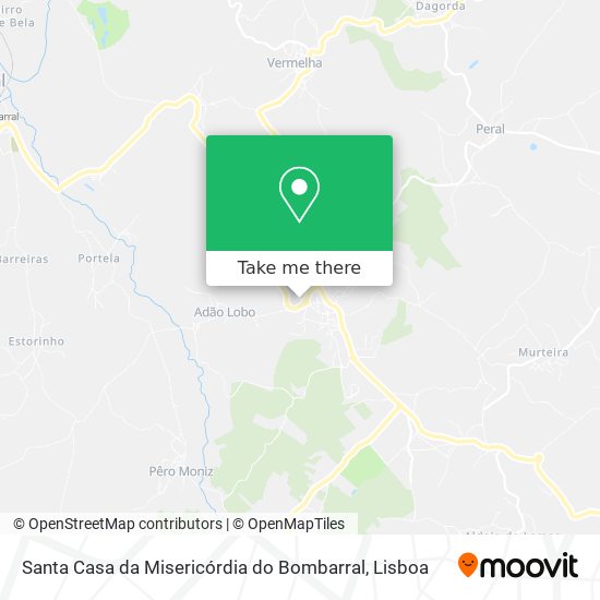 Santa Casa da Misericórdia do Bombarral mapa