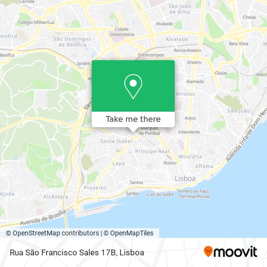 Rua São Francisco Sales 17B map