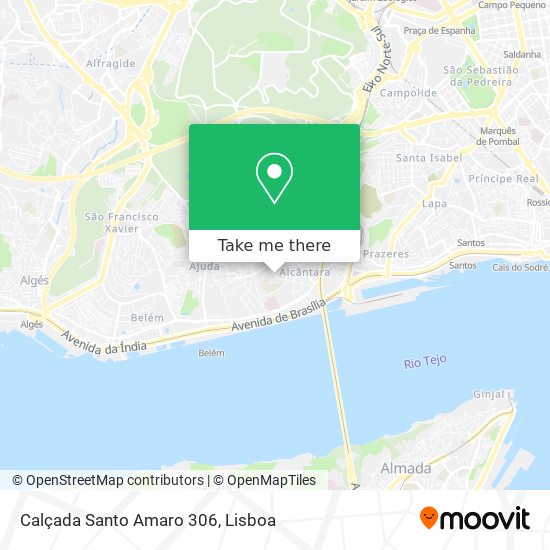 Calçada Santo Amaro 306 mapa