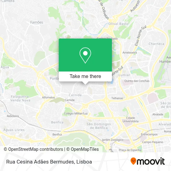 Rua Cesina Adães Bermudes map
