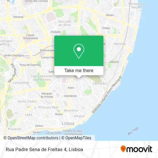 Rua Padre Sena de Freitas 4 map