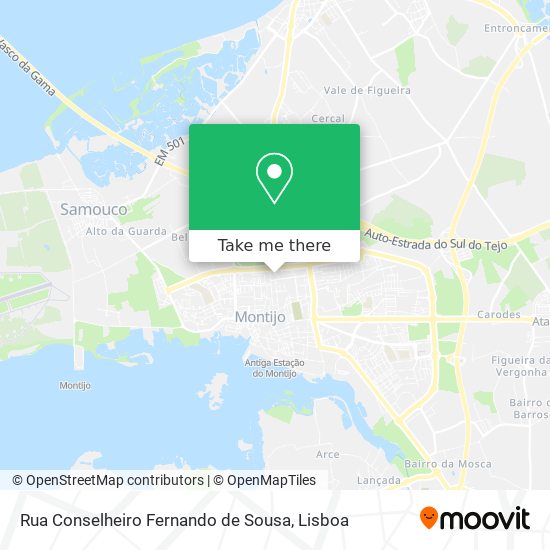 Rua Conselheiro Fernando de Sousa mapa