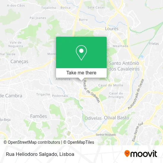 Rua Heliodoro Salgado mapa