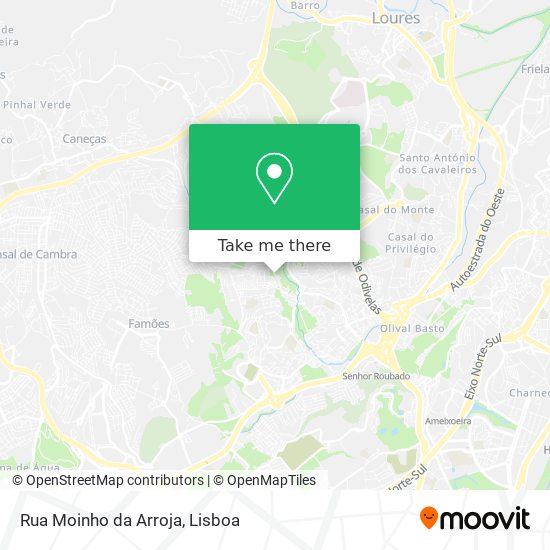 Rua Moinho da Arroja mapa