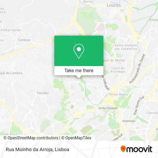Rua Moinho da Arroja map