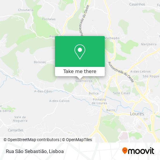 Rua São Sebastião map