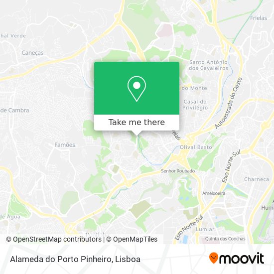 Alameda do Porto Pinheiro mapa