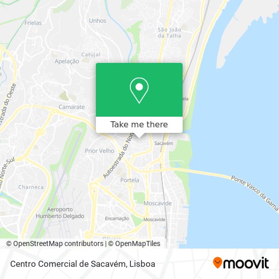Centro Comercial de Sacavém map