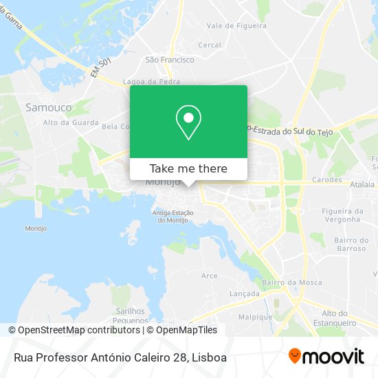 Rua Professor António Caleiro 28 mapa
