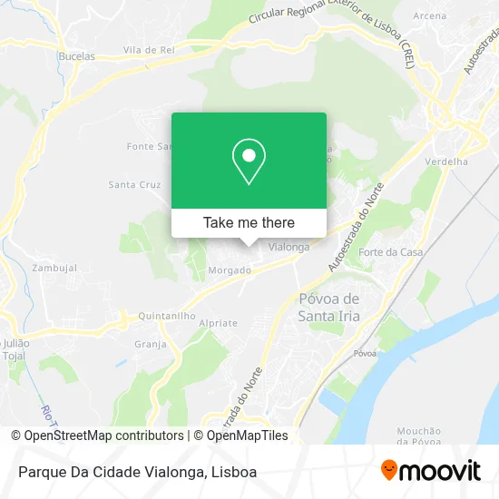 Parque Da Cidade Vialonga map