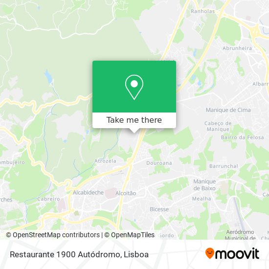 Restaurante 1900 Autódromo map