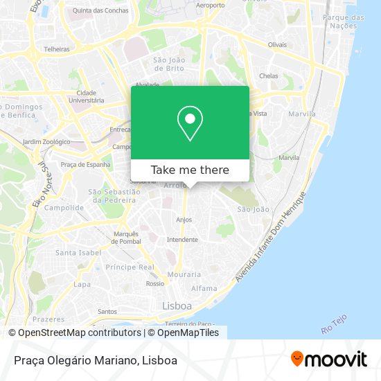 Praça Olegário Mariano map