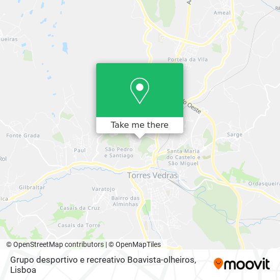 Grupo desportivo e recreativo Boavista-olheiros map