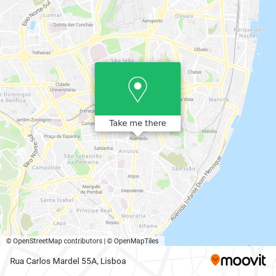 Rua Carlos Mardel 55A mapa
