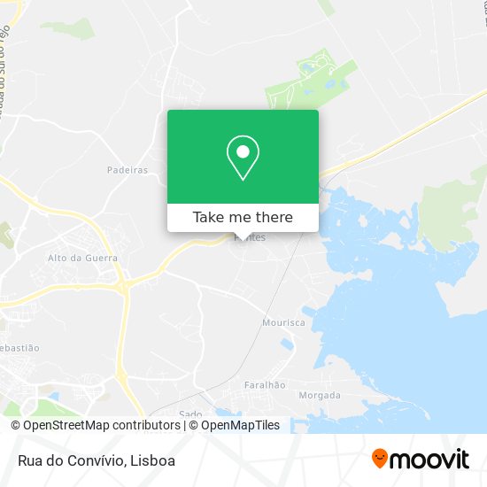 Rua do Convívio mapa
