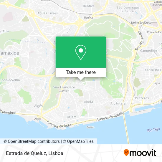 Estrada de Queluz map