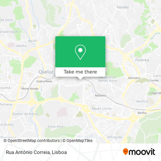Rua António Correia map