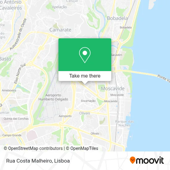 Rua Costa Malheiro mapa