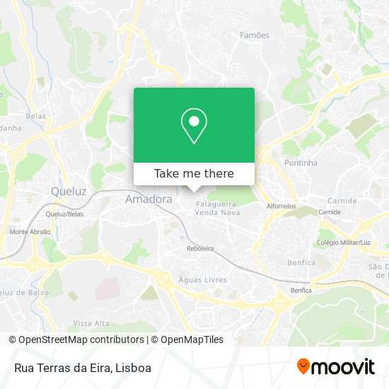 Rua Terras da Eira mapa