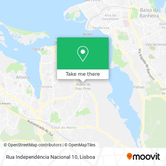Rua Independência Nacional 10 mapa