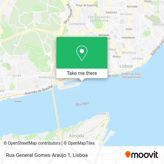 Rua General Gomes Araújo 1 map